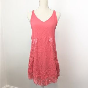 Intimately Free People Eyelashes Lace Slip Coral S